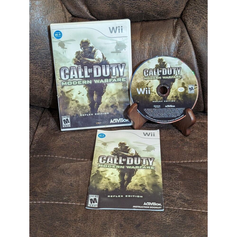 Call of Duty: Modern Warfare - Reflex Edition (Nintendo Wii, 2009) Complete CIB